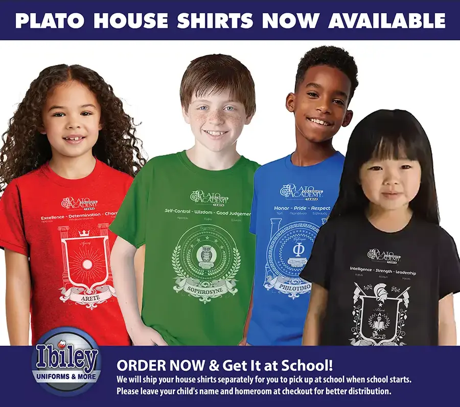 Plato Academy Collegiate House Spirit Shirts