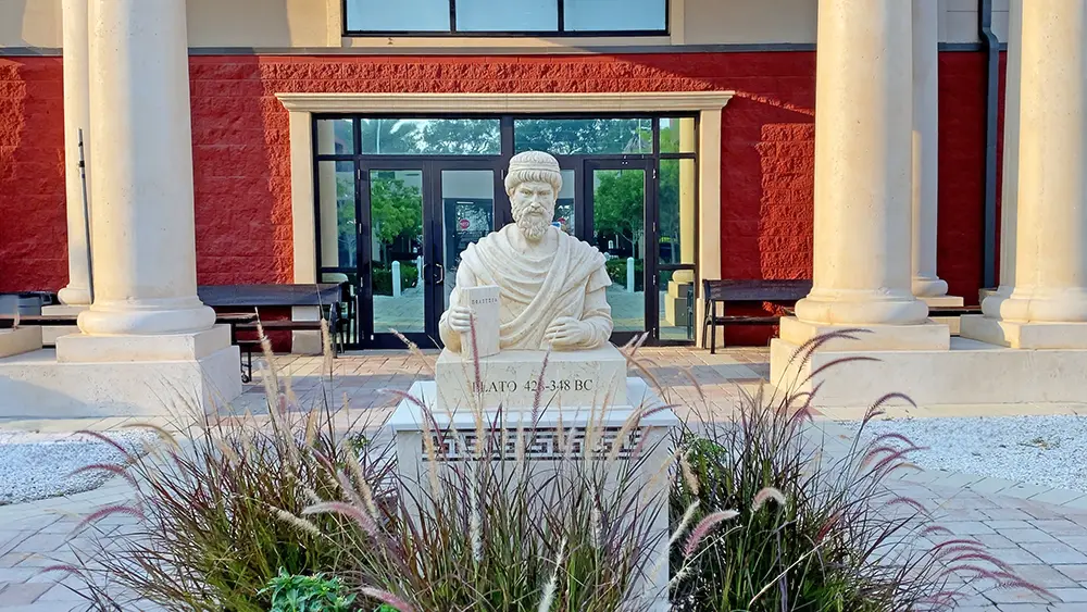Aristotle statue Clearwater
