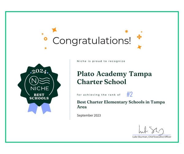 Plato Academy Tampa distinction