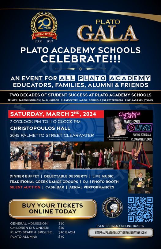 Plato Academy Schools celebrate 20 years of student success.