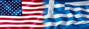 usa greece flag