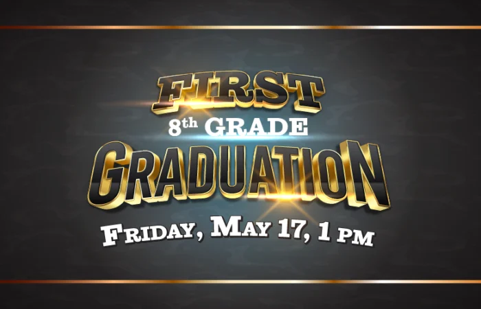 Plato Academy Tampa 8th grade graduation May 17 2024 at 1pm