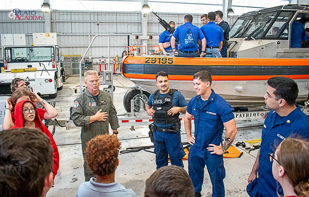 Plato Academy Schools Visit US Coast Guard Air Station Clearwater