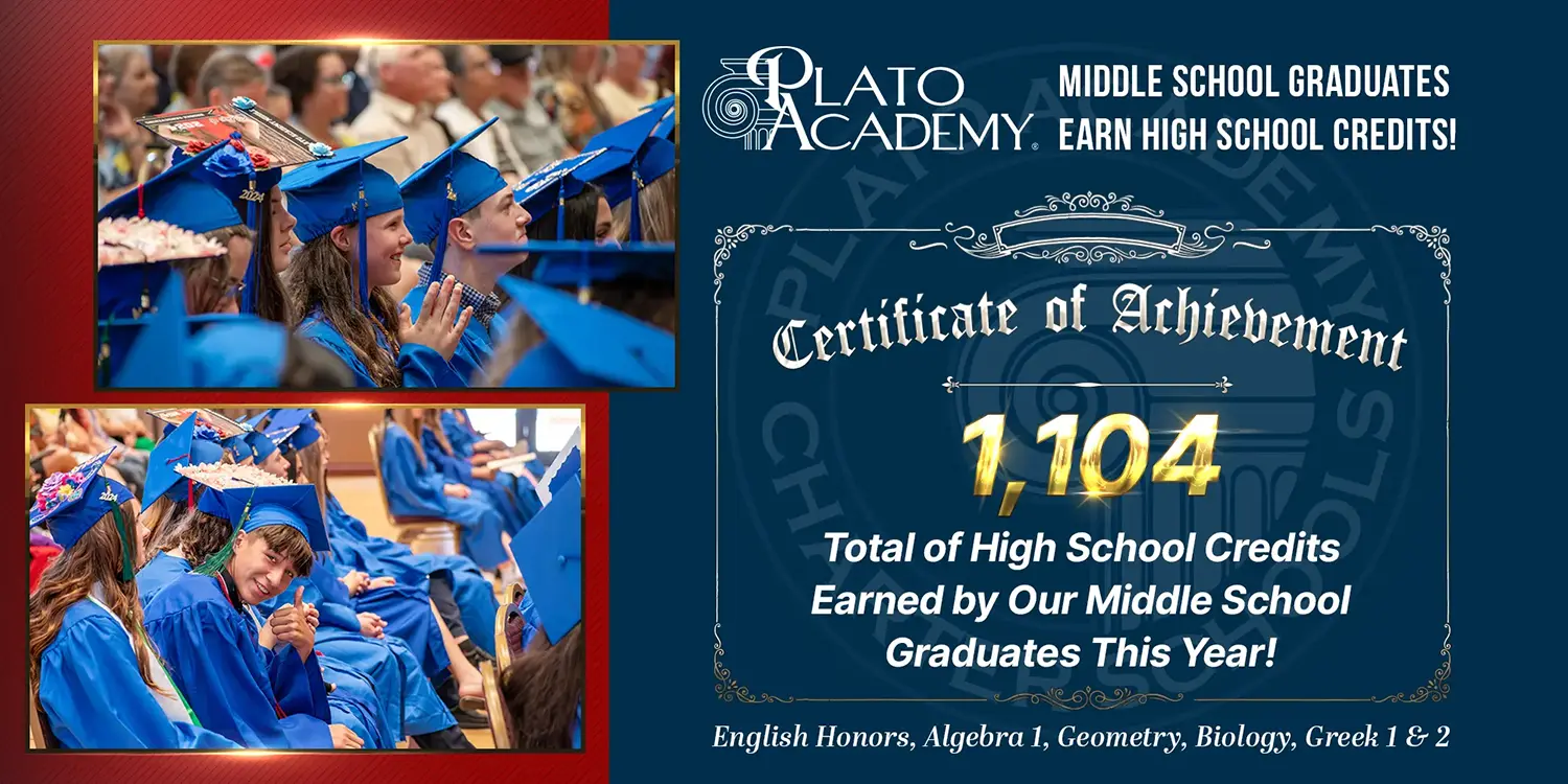 Plato Academy Middle School Graduates Earn High School Credits at High Levels