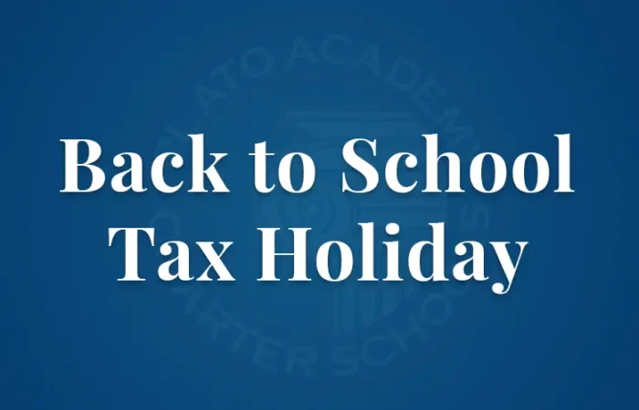Back to School Tax Holiday