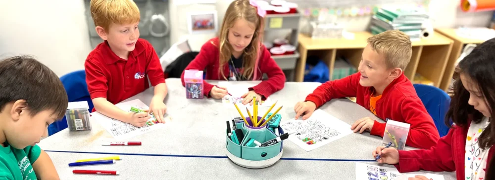 Students working together - Plato Academy Schools