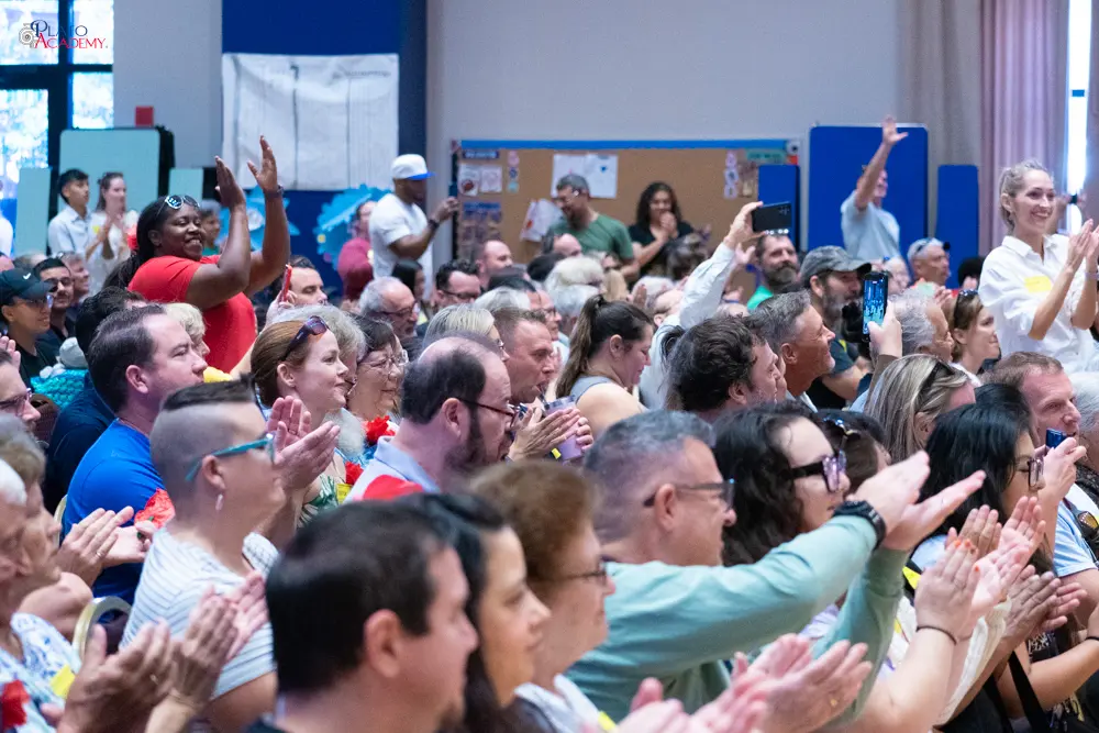 Plato Academy students celebrate the Greek OHI Day and Veterans Day