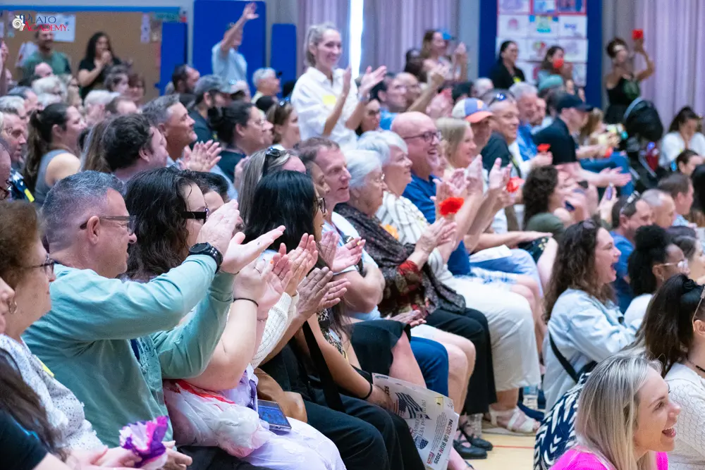 Plato Academy students celebrate the Greek OHI Day and Veterans Day