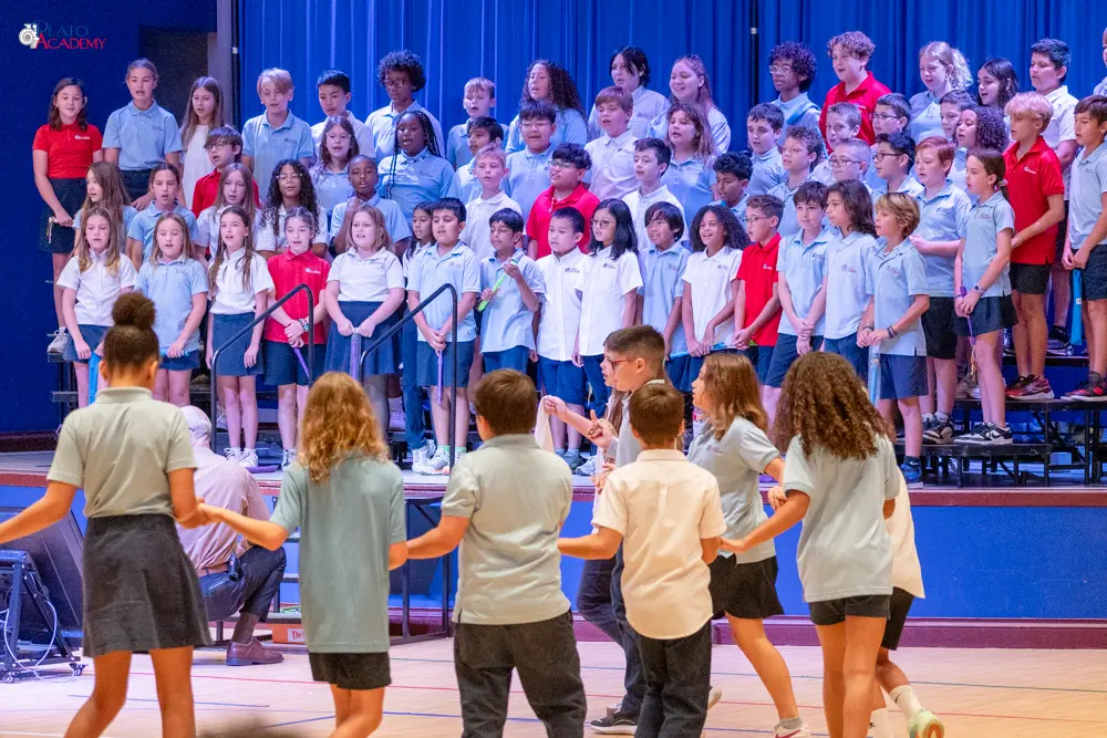 Plato Academy students celebrate the Greek OHI Day and Veterans Day