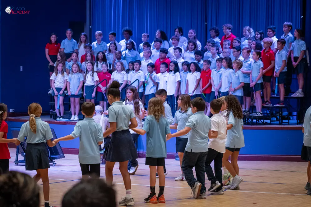 Plato Academy students celebrate the Greek OHI Day and Veterans Day