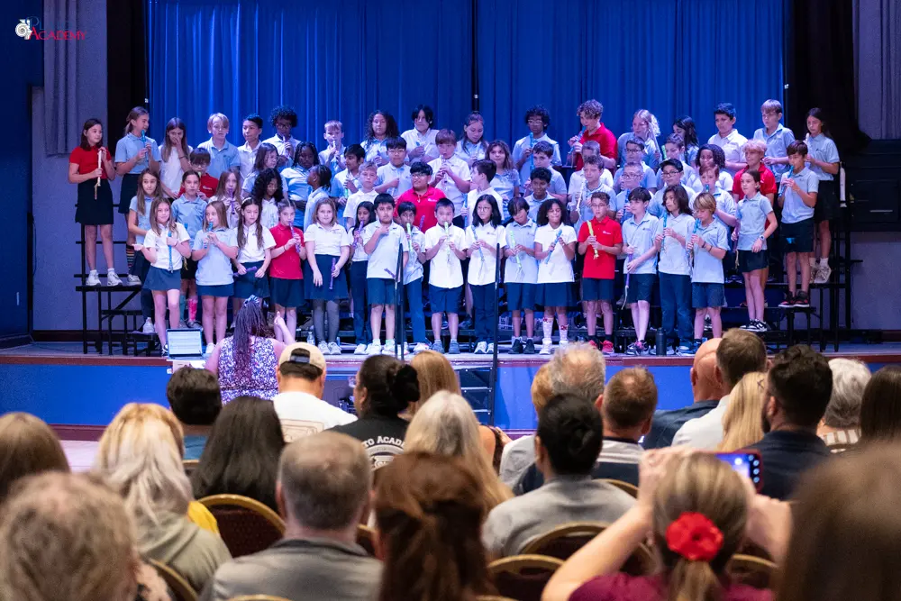 Plato Academy students celebrate the Greek OHI Day and Veterans Day
