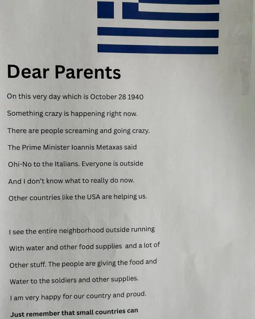 Plato Academy Tampa OXI Day 2025 project