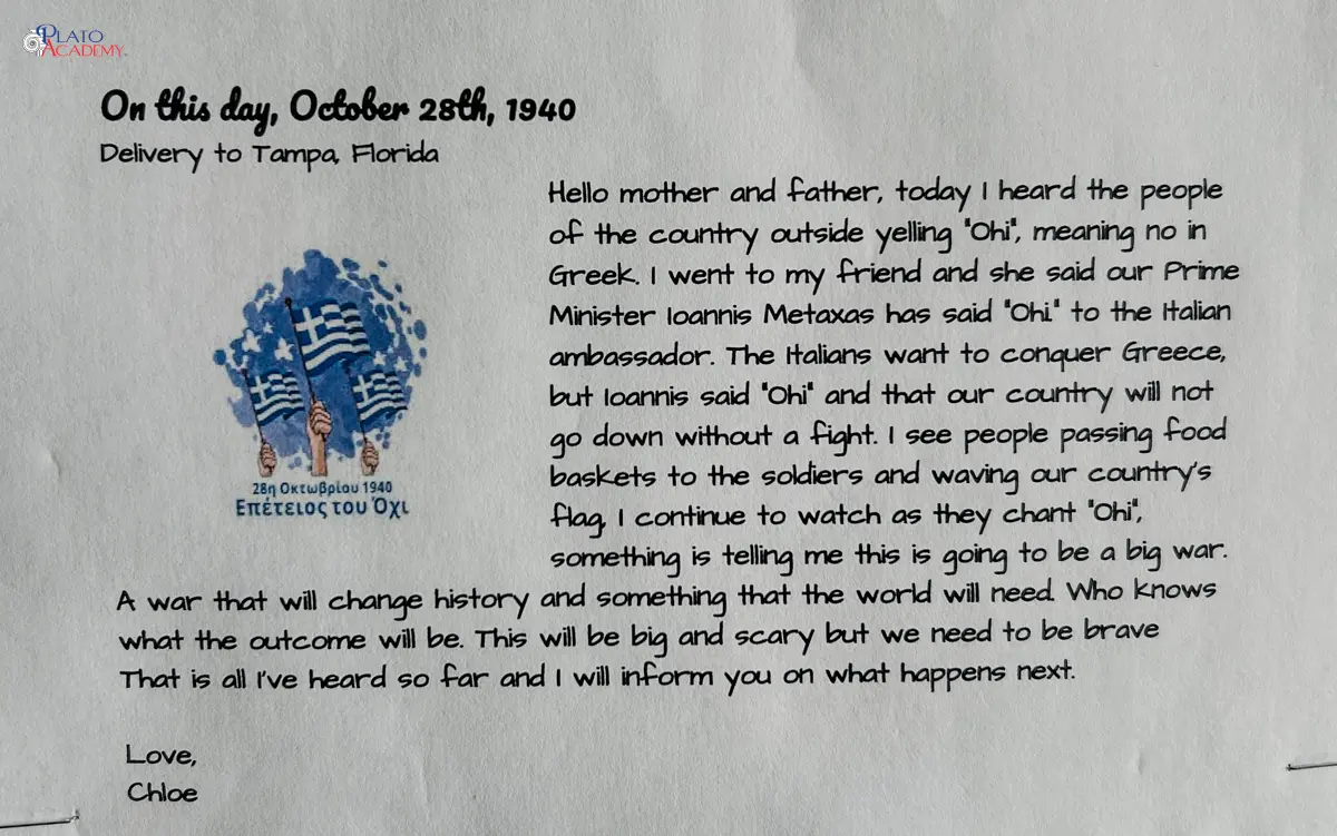 Plato Academy Tampa OXI Day 2025 project