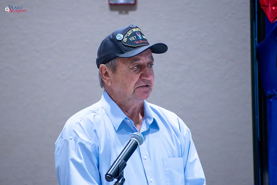 Stephen Kochick at Plato Academy Trinity Veterans Day 2025