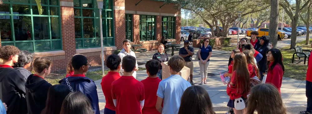 Plato Collegiate Academy of Tampa Students visit USF
