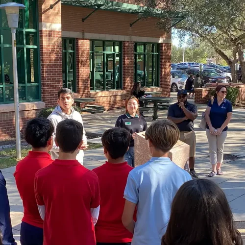Plato Collegiate Academy of Tampa Students visit USF