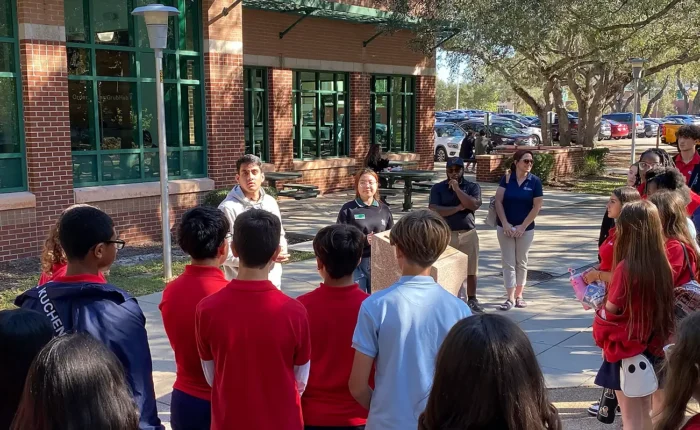 Plato Collegiate Academy of Tampa Students visit USF