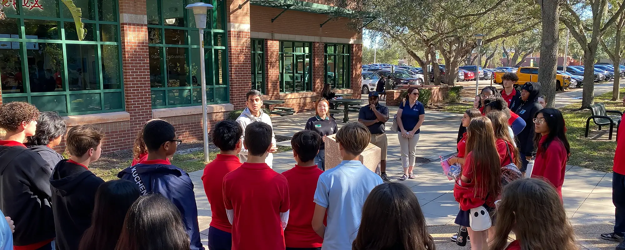 Plato Collegiate Academy of Tampa Students visit USF