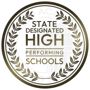 High Performing Schools Badge Plato Academy Schools are State Designated High Performing Schools