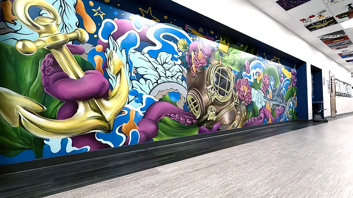 Plato Academy St Petersburg Mural