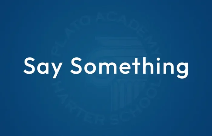"Say Something" week