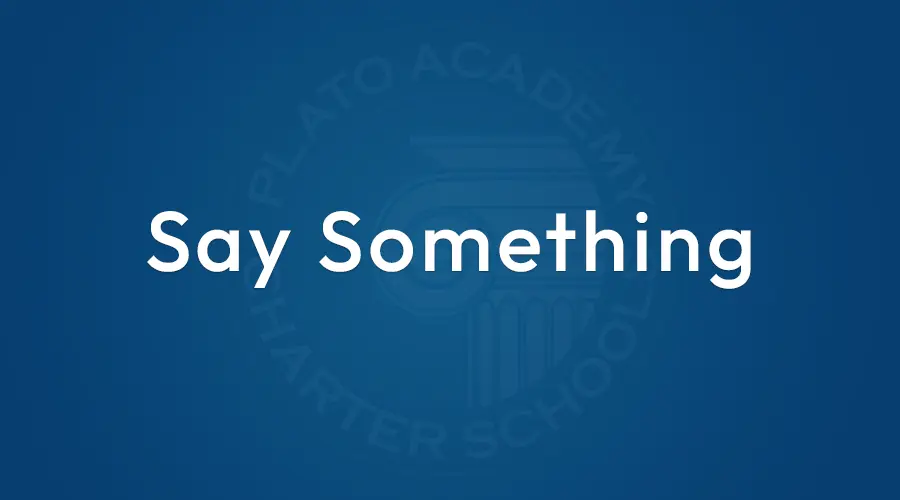 "Say Something" week